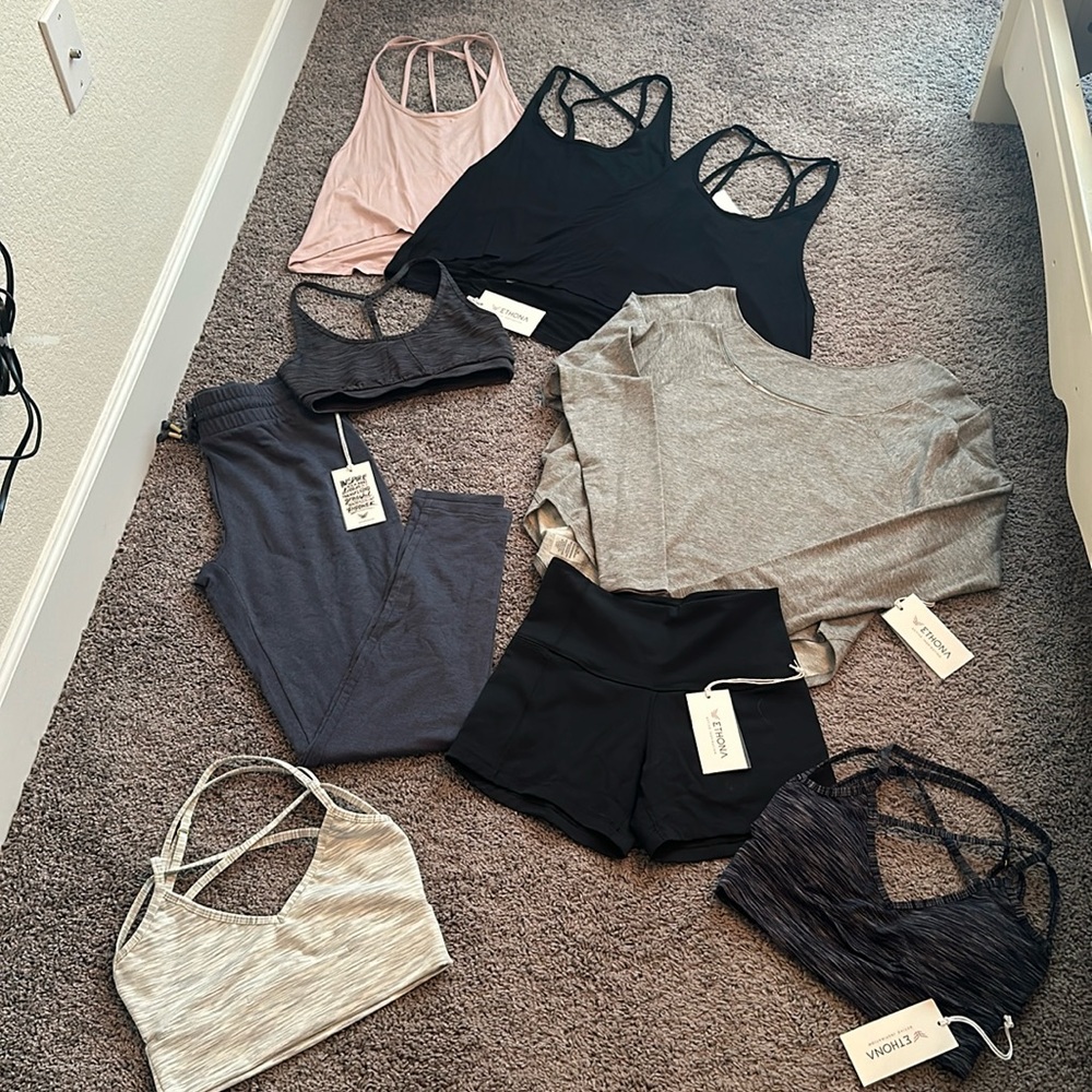 Lot of NWT Ethona athleisure wear samples - ALL SMALL